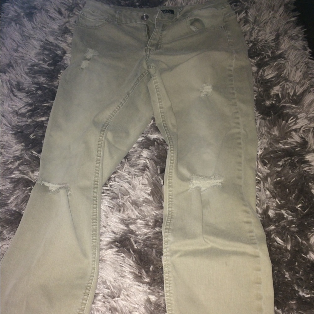 Green jeans
